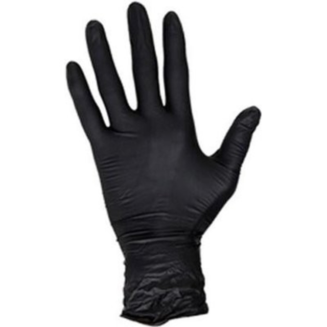Handschoen Hynex nitril L zwart 5gr extra sterk 100 stuks
