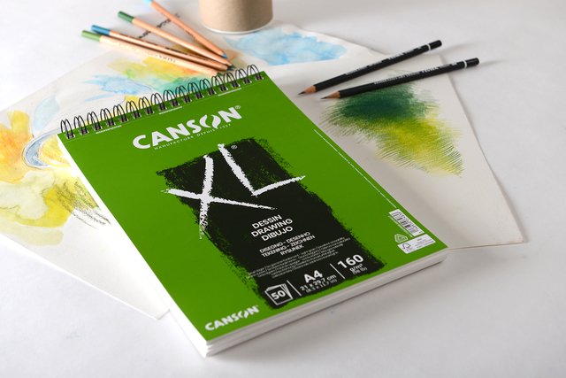 Tekenpapier Canson XL Drawing 50vel 160gr A3 wit