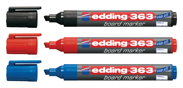 Whiteboardmarker edding 363 schuin 1-5mm blauw
