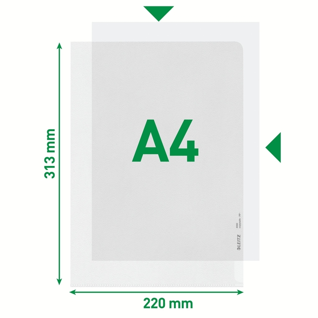 Insteekmap L-model Leitz Premium copy safe 0.17mm PP A4 transparant 100 stuks
