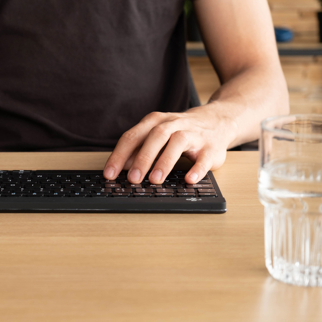 Toetsenbord R-Go Ergonomisch Compact Break QWERTY zwart
