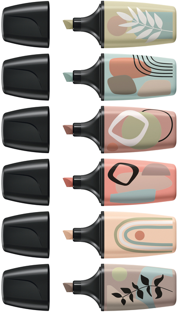 Markeerstift STABILO BOSS naturevibes assorti 6 stuks
