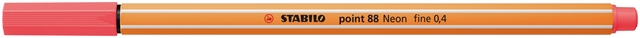 Fineliner STABILO point 88/040 fijn neon rood