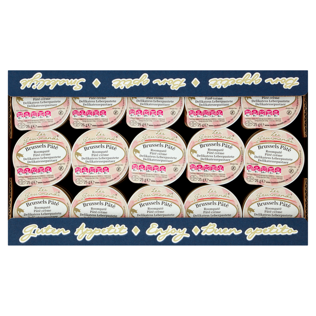 Roompaté Les Gourmands Brussels 45x25 gram cupjes