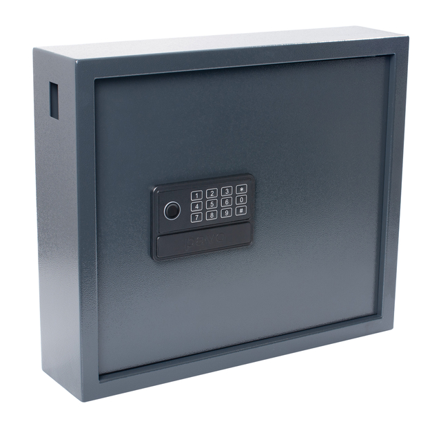 Sleutelkast Pavo High security Magnettag met fingerprintslot 20 haken 350x410x100mm
