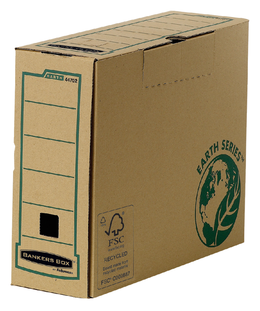Archiefdoos Bankers Box Earth A4  transfer 100mm bruin