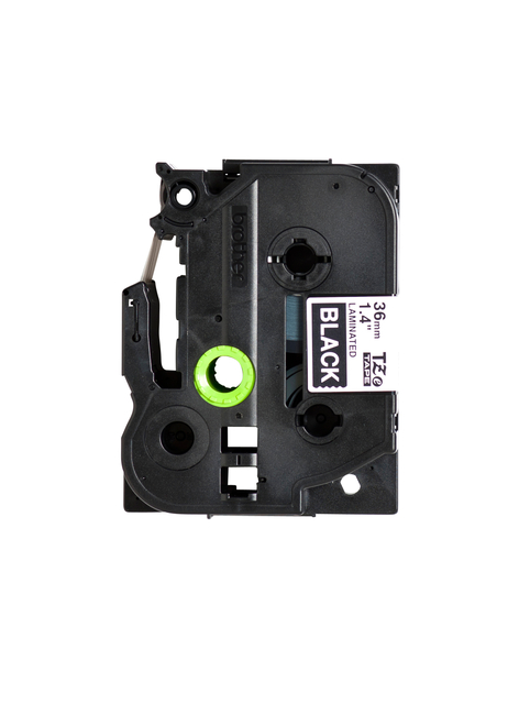 Labeltape Brother P-touch TZe-365 standaard 36mm wit op zwart