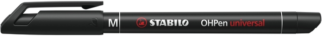 Viltstift STABILO OHpen 843/46 permanent rond medium zwart
