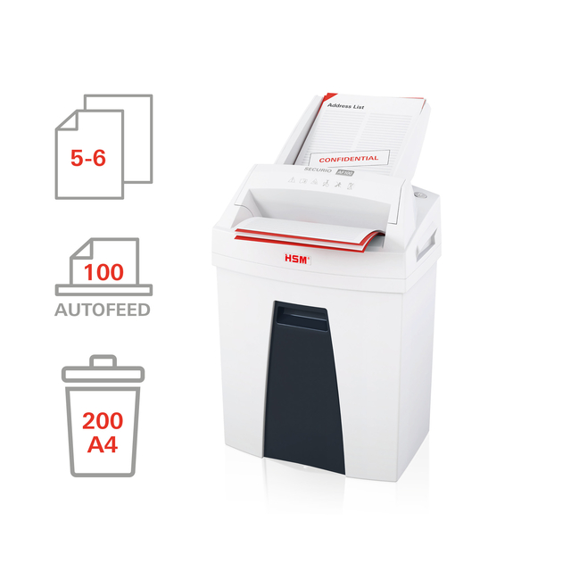Papiervernietiger HSM Securio AF100 snippers 4x25mm