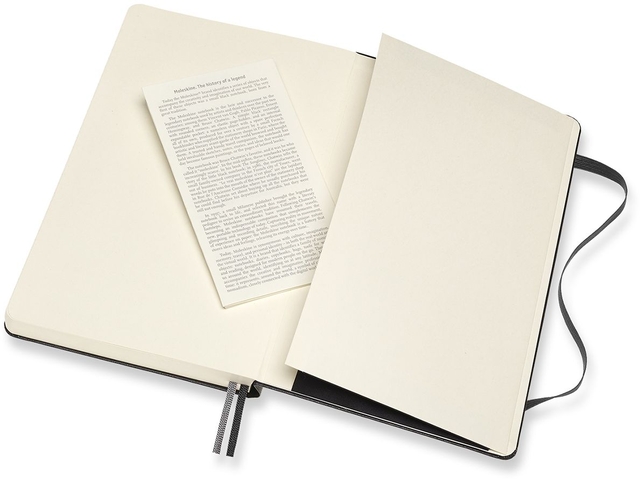 Notitieboek Moleskine Expanded large 130x210mm lijn hard cover zwart
