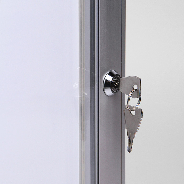 Vitrinebord Quantore luxe 6x A4 zilver
