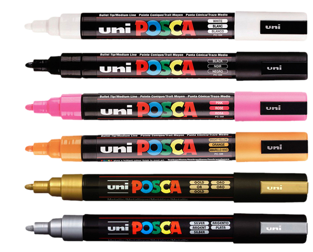 Paintmarker Uni POSCA PC5M medium goud