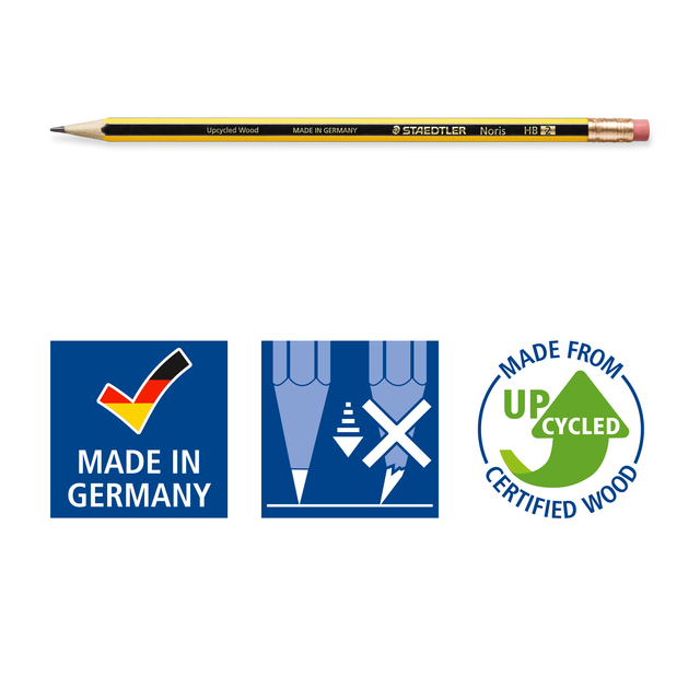 Potlood Staedtler Noris HB met gumtop