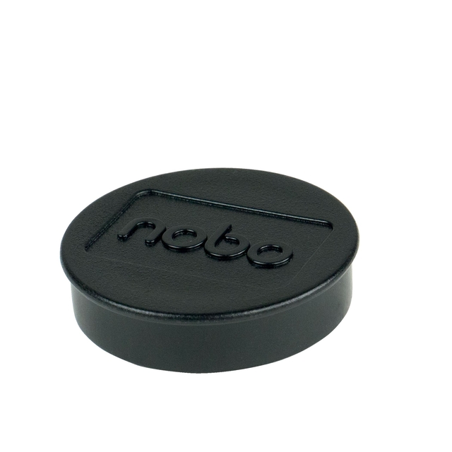 Magneet Nobo 38mm zwart 4 stuks