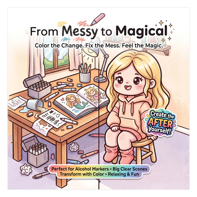 Kleurboek Cute Cozy From Messy to Magical