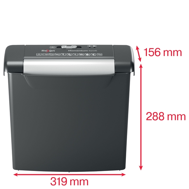 Papiervernietiger Rexel Momentum S206 stroken 6mm