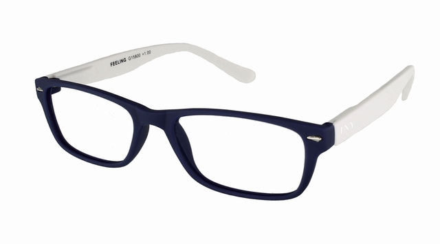 Leesbril I Need You +3.00 dpt Feeling blauw-wit