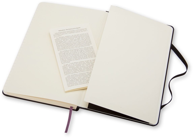 Notitieboek Moleskine pocket 90x140mm lijn hard cover zwart