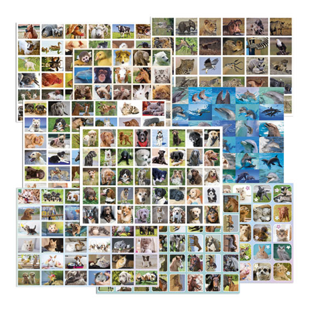 Belongingsstickermix De Stulp thema dieren assorti