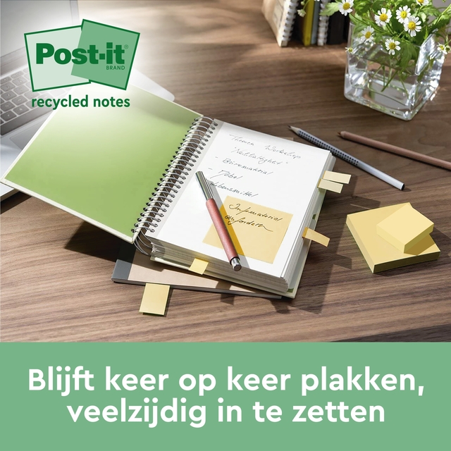 Memoblok 3M Post-it 622 RSS3CY 47,6x47,6mm geel 3 stuks