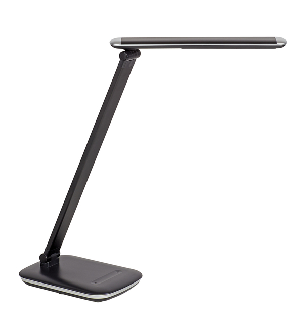 Bureaulamp MAUL Jazzy LED voet dimbaar + USB-poort zwart