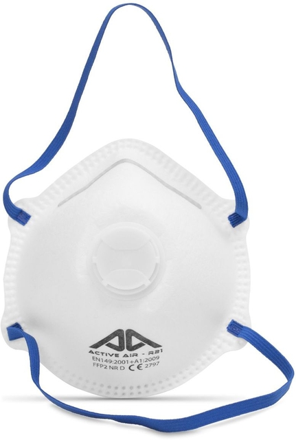 Stofmasker Active Gear met ventiel ffp2 10 stuks