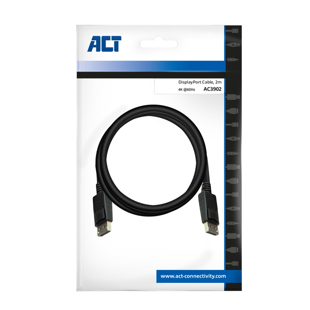 Kabel ACT DisplayPort 2 meter zwart