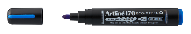 Permanent marker Artline 170 Dry Safe Eco rond medium blauw