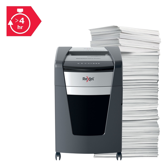 Papiervernietiger Rexel Momentum Extra XP420+ snippers 4x35mm