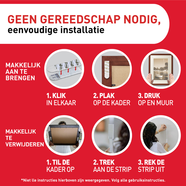Bevestigingsstrip Command middelgroot klik vast  5,4kg zwart