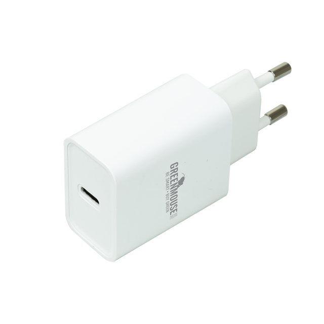 Oplader Green Mouse USB-C 20w wit blisterverpakking