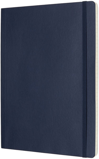 Notitieboek Moleskine XL 190x250mm lijn soft cover sapphire blue