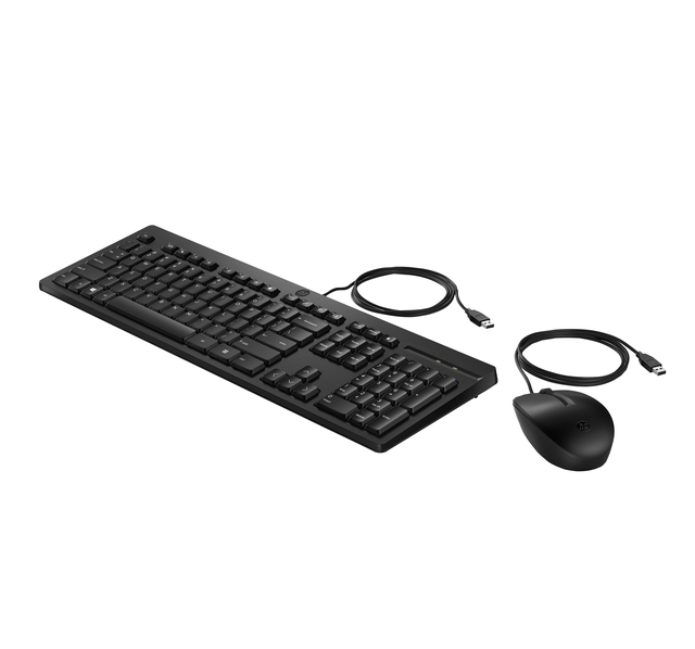 Toetsenbord + muis HP 225 bedraad QWERTY