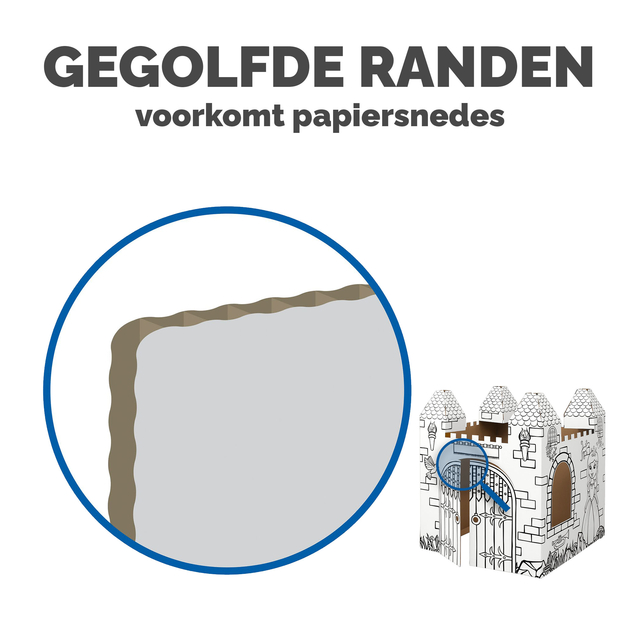 Kartonnen Kasteel XL Bankers Box Play inkleurbaar