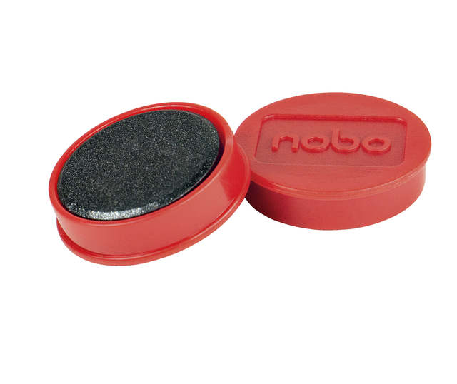 Magneet Nobo 32mm rood 10 stuks
