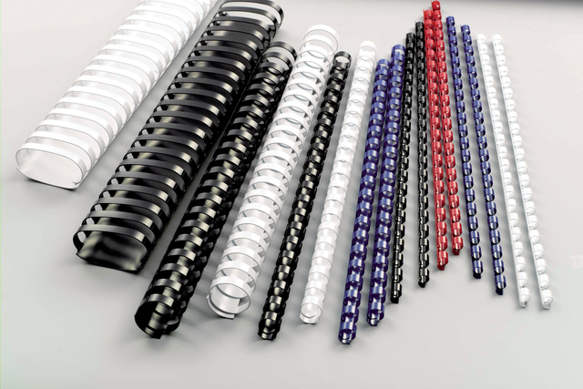Bindrug GBC 12mm 21rings A4 blauw 100 stuks