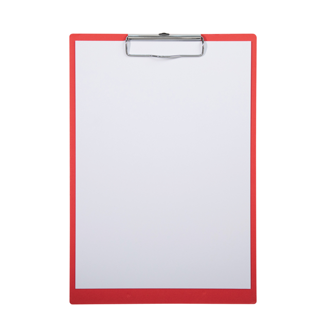 Klembord MAULbalance A4 staand versterkt 3mm karton rood