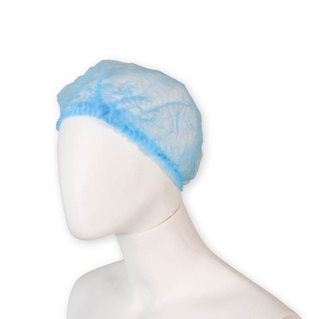 Haarnet Hynex clip non-woven blauw pp 100 stuks