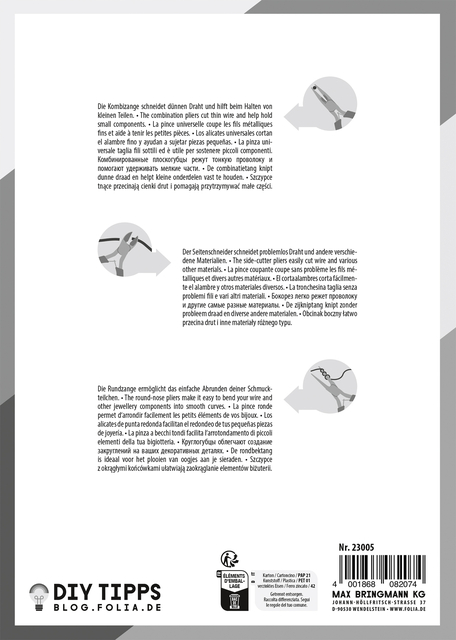 Sierraden tangen Folia set á 3 stuks