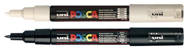 Paintmarker Uni POSCA PC1MC extra fijn wit