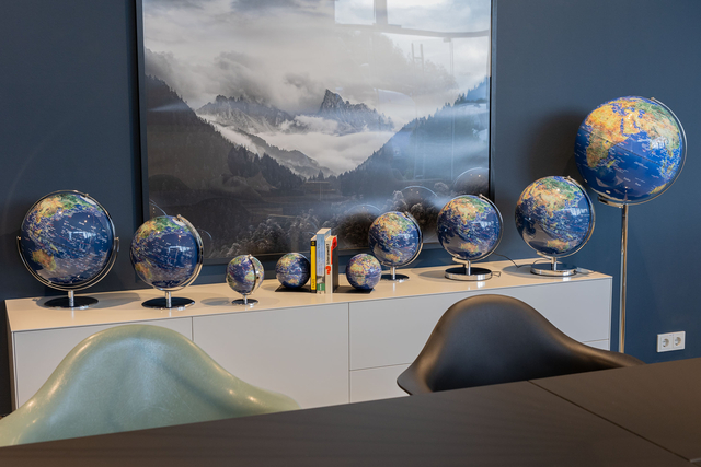 Globe Troika 20cm blauw-groen