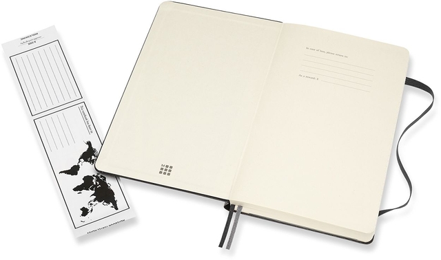 Notitieboek Moleskine Expanded large 130x210mm lijn hard cover zwart
