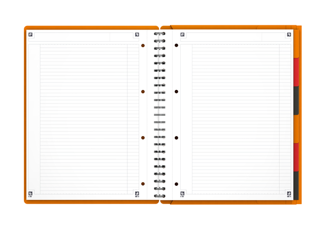Spiraalblok Oxford International Organiserbook A4+ 160 pagina's lijn