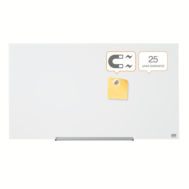 Glasbord Nobo Impression Pro 126x71cm briljant wit