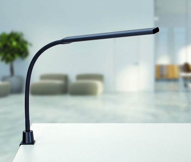 Bureaulamp MAUL Pirro LED dimbaar tafelklem zwart