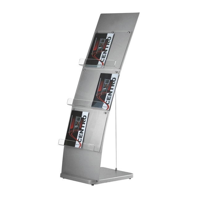 Folderstandaard OPUS 2 6x A4 gebogen wand