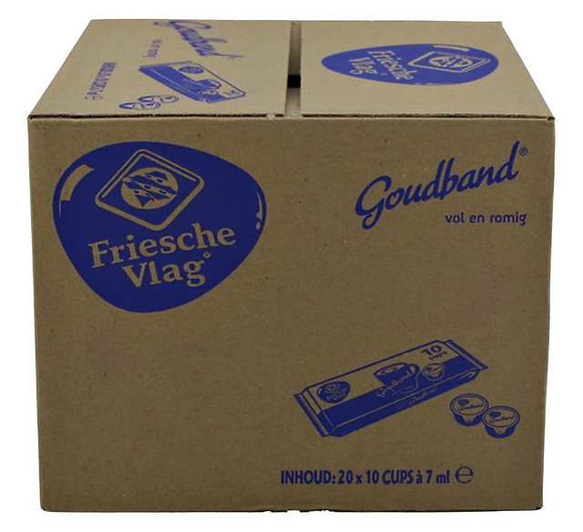 Koffiemelk Friesche Vlag goudband cups 10x7ml