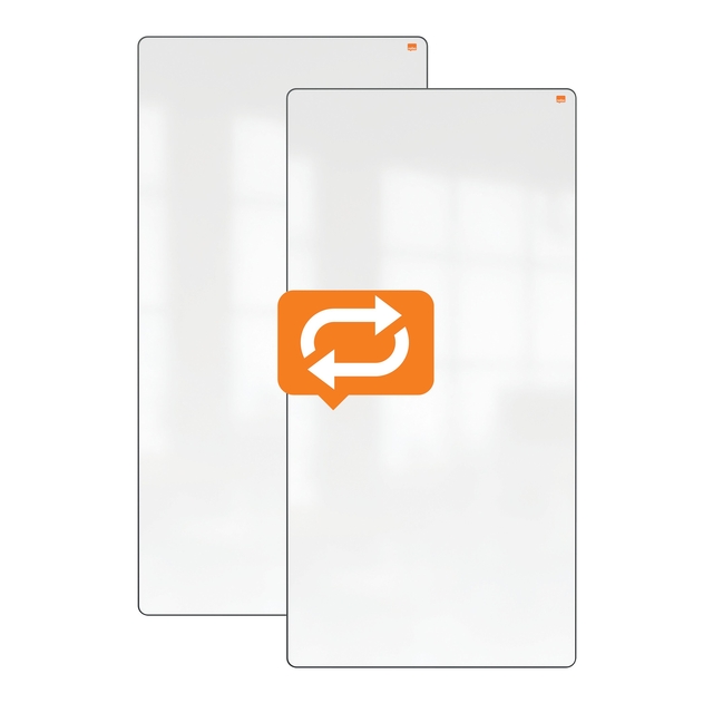 Draagbaar whiteboard Nobo Move & Meet 90x180cm