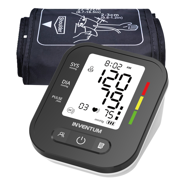 Bloeddrukmeter Inventum bovenarm 22-42cm zwart/wit