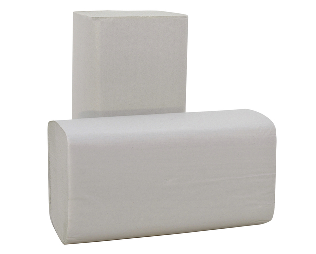 Handdoek Cleaninq H3 z-vouw 2-laags 240x230mm 20x190 vel wit